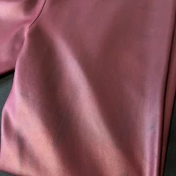 Women's Faux Leather Express Leggings, Size Large, Wine Color - Picture 4 of 7